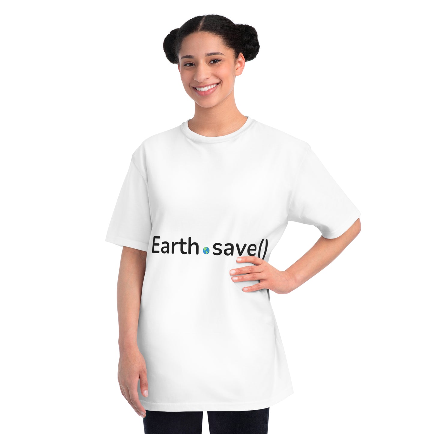 Earth.save() Eco-Coding Tee | Environmental Developer Shirt | Usha Creations