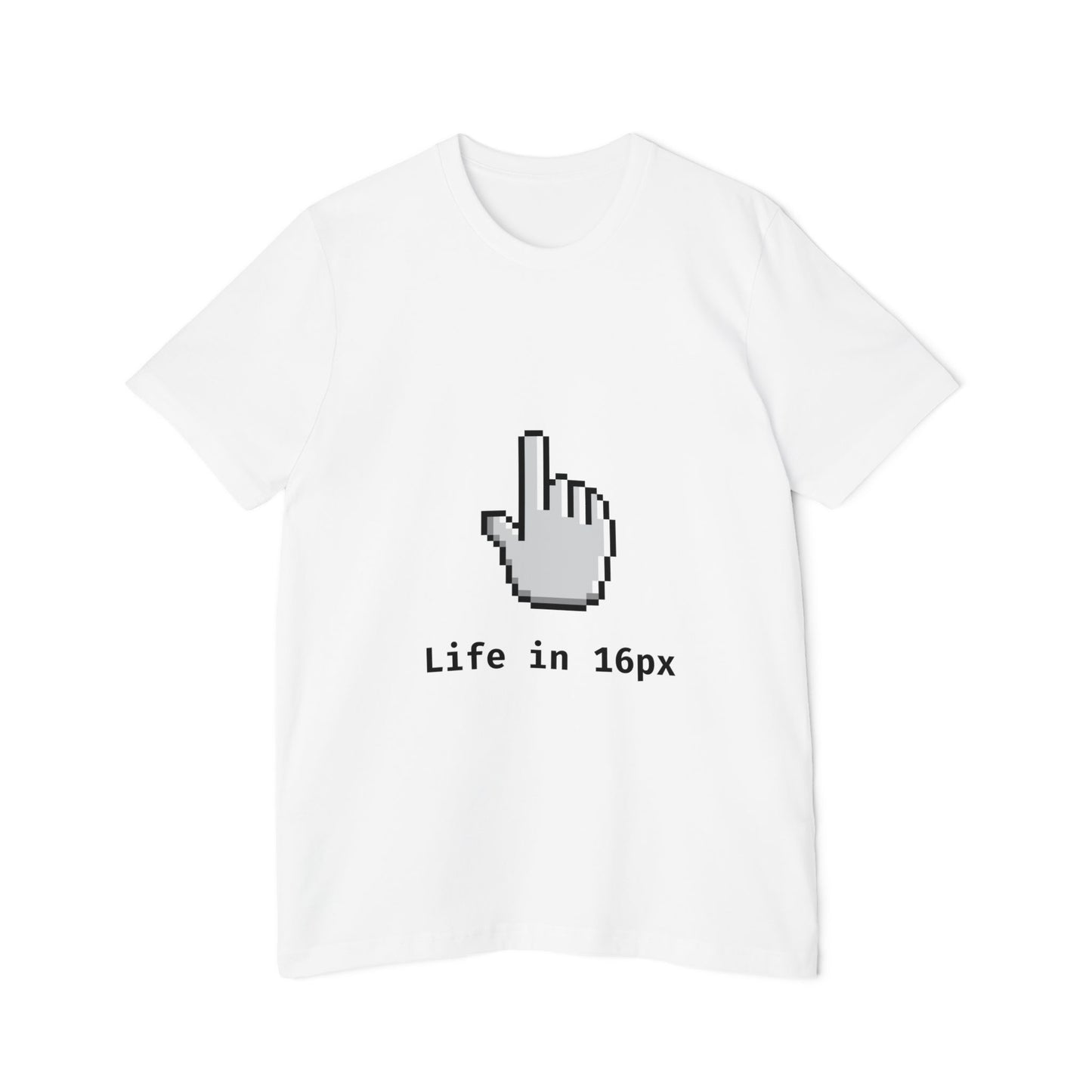 Life in 16px | Frontend Developer T-Shirt | Pixel-Perfect UI Design Tee | Usha Creations