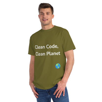 Clean Code, Clean Planet Eco Dev T-Shirt | Green Tech Tee | Usha Creations