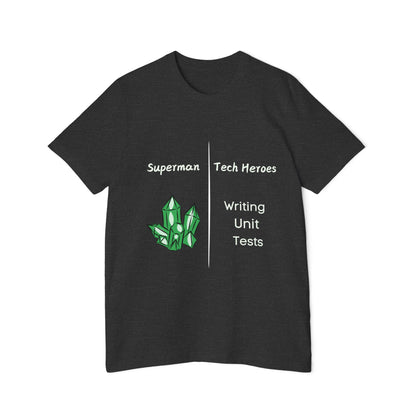 Superman vs Tech Heroes Unit Testing Humor T Shirt | Coding Meme Tees | Usha Creations