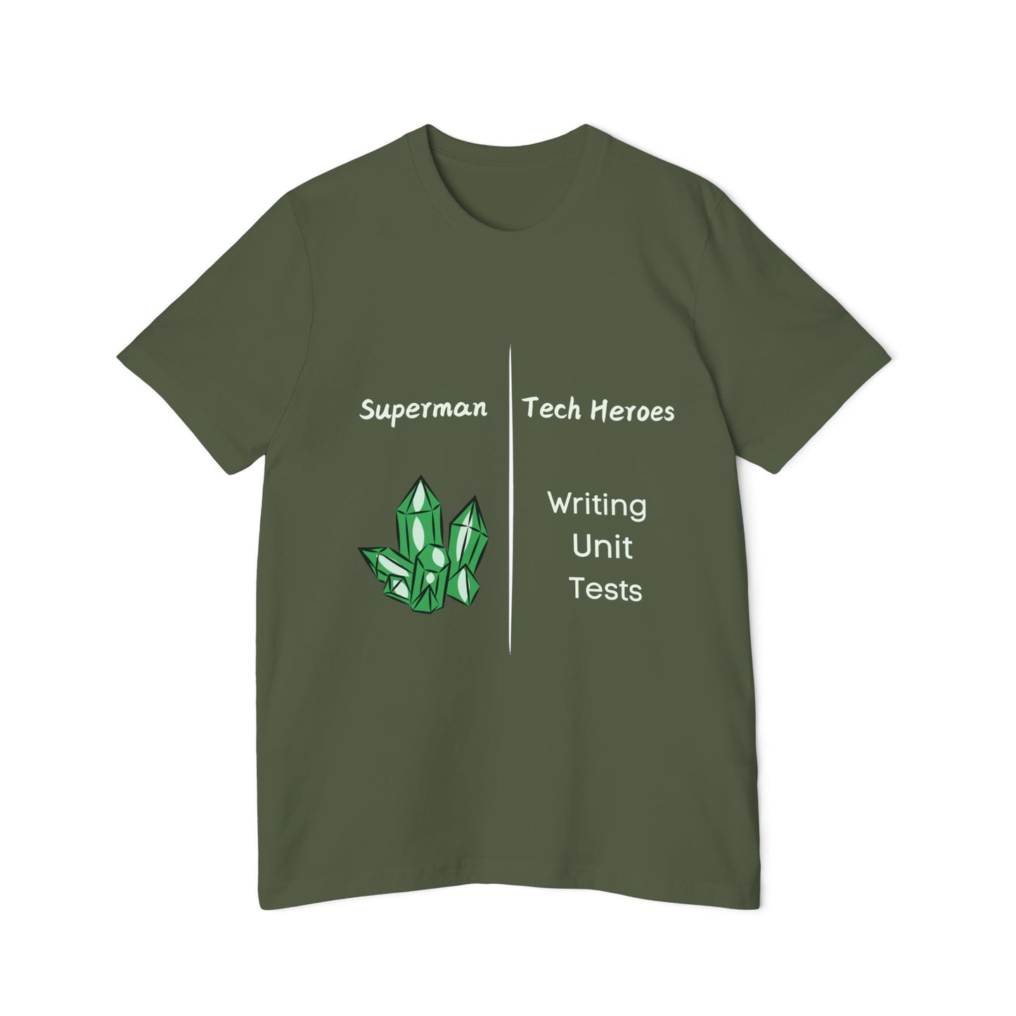 Superman vs Tech Heroes Unit Testing Humor T Shirt | Coding Meme Tees | Usha Creations