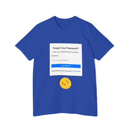 Forgot Password UI Fail Tech Humor T Shirt | Code Meme Tees | Usha Creations