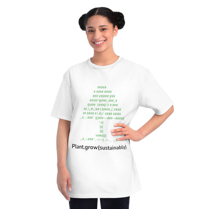 ASCII Tree Eco Code Tee | Plant.grow(sustainably) Shirt | Usha Creations