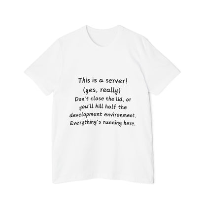 Laptop Server Dev Environment Humor T Shirt | Tech Setup Meme Tees | Usha Creations