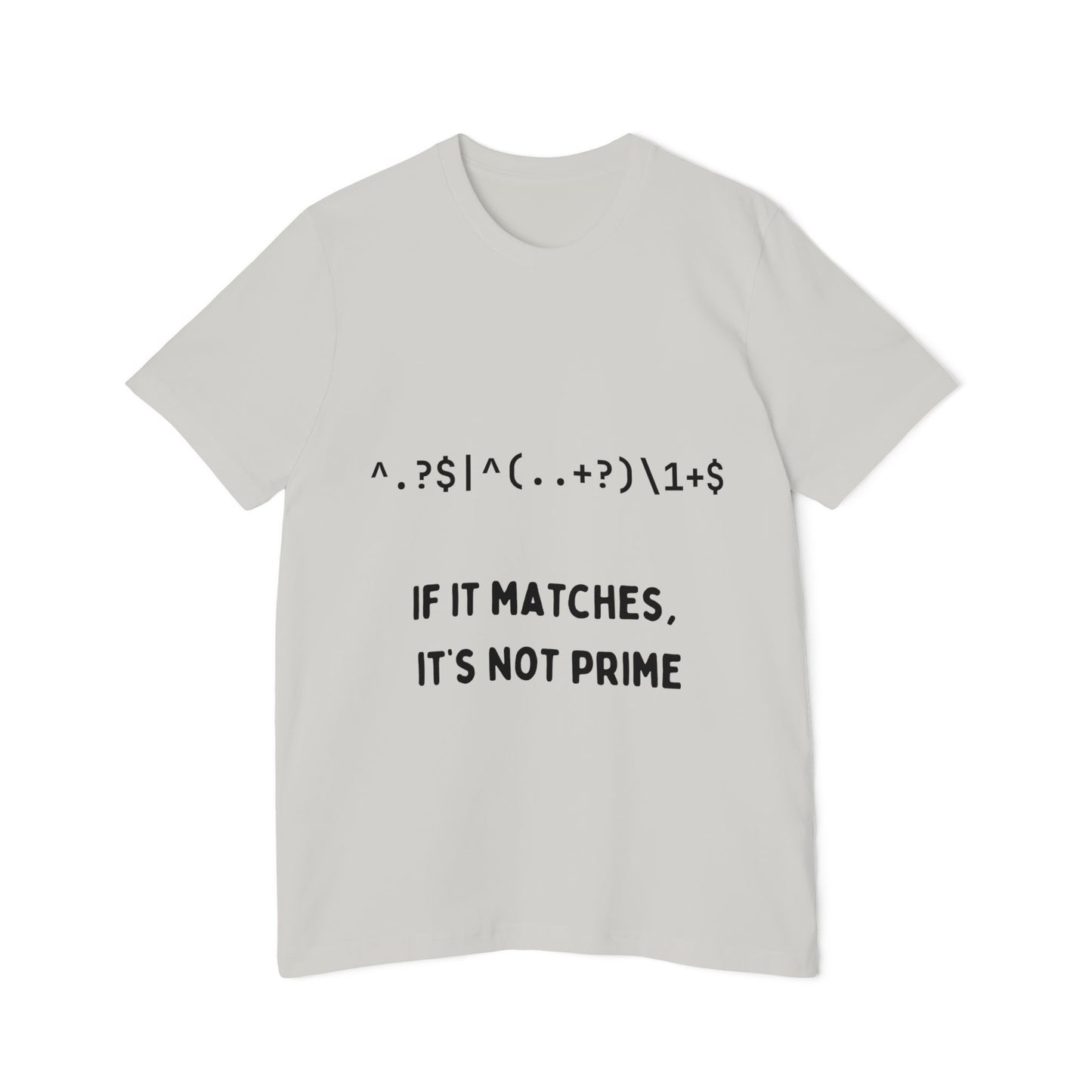 Regex Prime T-Shirt | Math Developer Pattern 2024 | Programming Algorithm Humor | Usha Creations