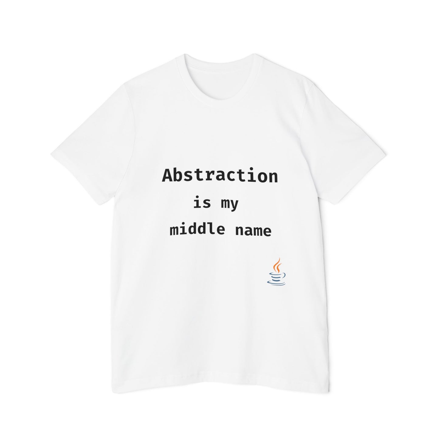 Abstraction Is My Middle Name | Java Developer T-Shirt | Funny Programmer Shirt | Usha Creations