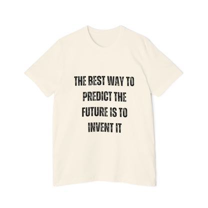 The Best Way to Predict the Future Is to Invent It | Inspirational Tech T-Shirt | Developer Quote Tee | Usha Creations