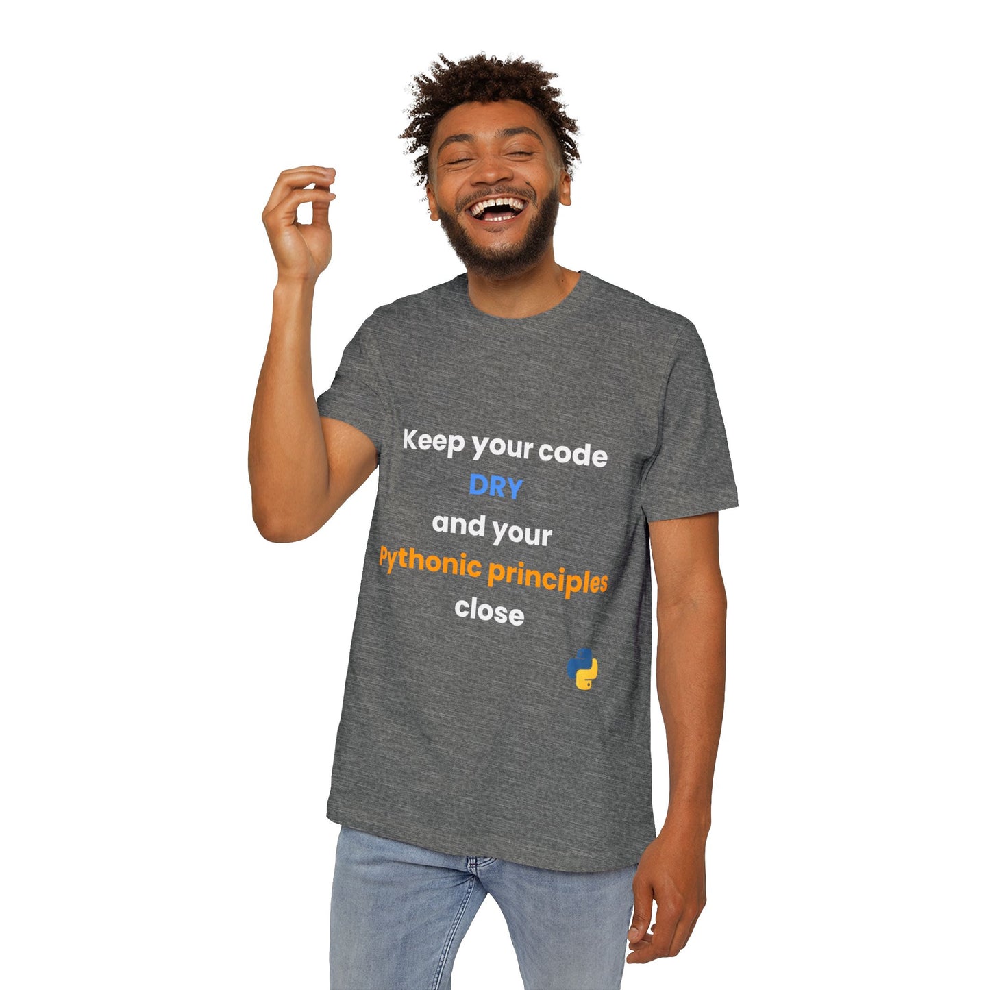 Keep Your Code DRY and Your Pythonic Principles Close | Funny Python Developer T-Shirt | Usha Creations