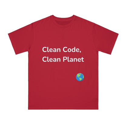 Clean Code, Clean Planet Eco Dev T-Shirt | Green Tech Tee | Usha Creations