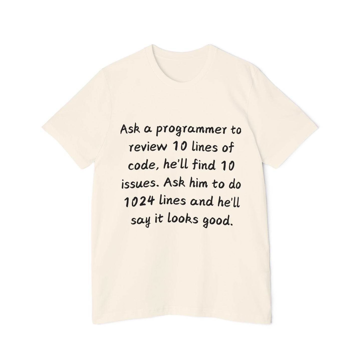 Code Review Irony Programmer Humor T Shirt | Developer Meme Tees | Usha Creations