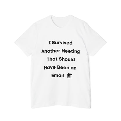 I Survived Another Meeting That Should Have Been an Email | Funny Work T-Shirt | Usha Creations