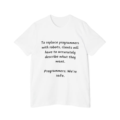 Programmer Job Security Humor T Shirt | Client Spec Meme Tees | Usha Creations