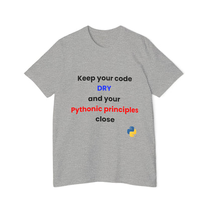 Keep Your Code DRY and Your Pythonic Principles Close | Funny Python Developer T-Shirt | Usha Creations