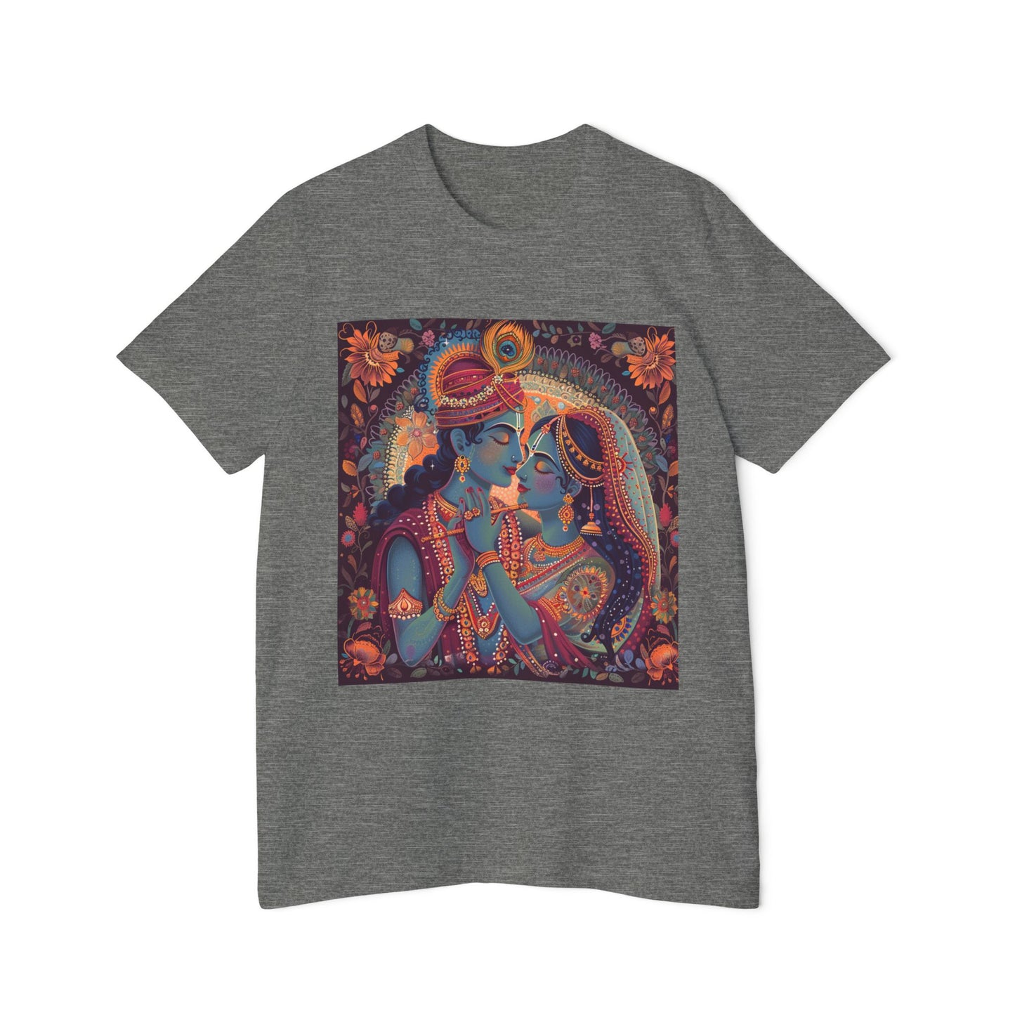 Divine Love Radha Krishna T-Shirt | Spiritual Design