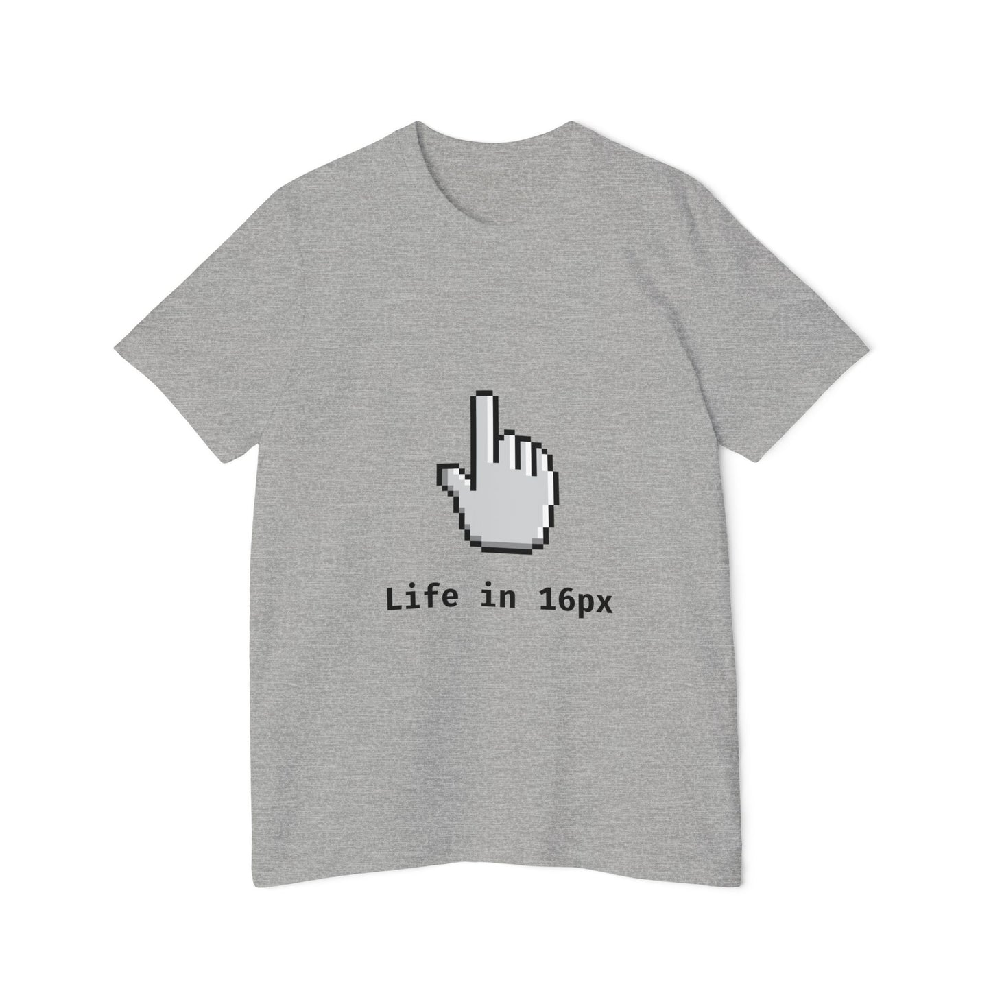 Life in 16px | Frontend Developer T-Shirt | Pixel-Perfect UI Design Tee | Usha Creations