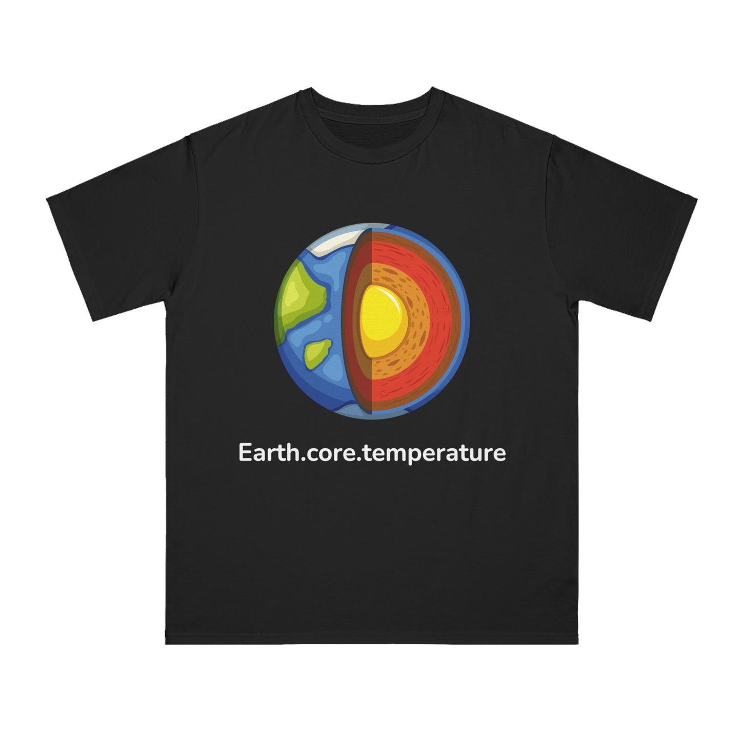 Earth.core.temperature Tee | Geo-Code Energy Shirt | Usha Creations