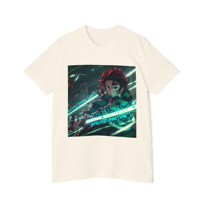 Tanjiro’s Cyber Sword Tee – Digital Demon Slayer Edition