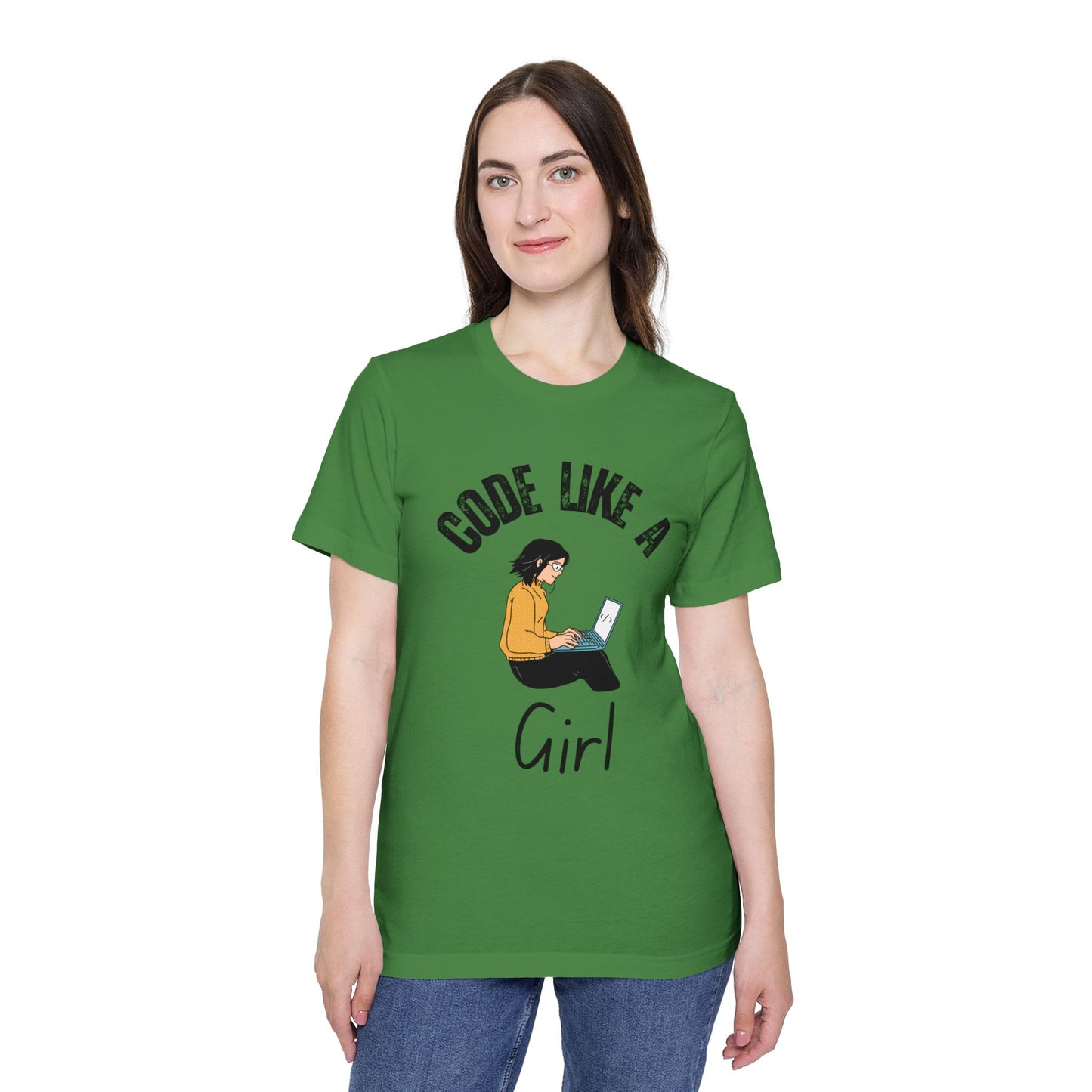 Code Like a Girl T-Shirt - Empowering Women in Tech Tee