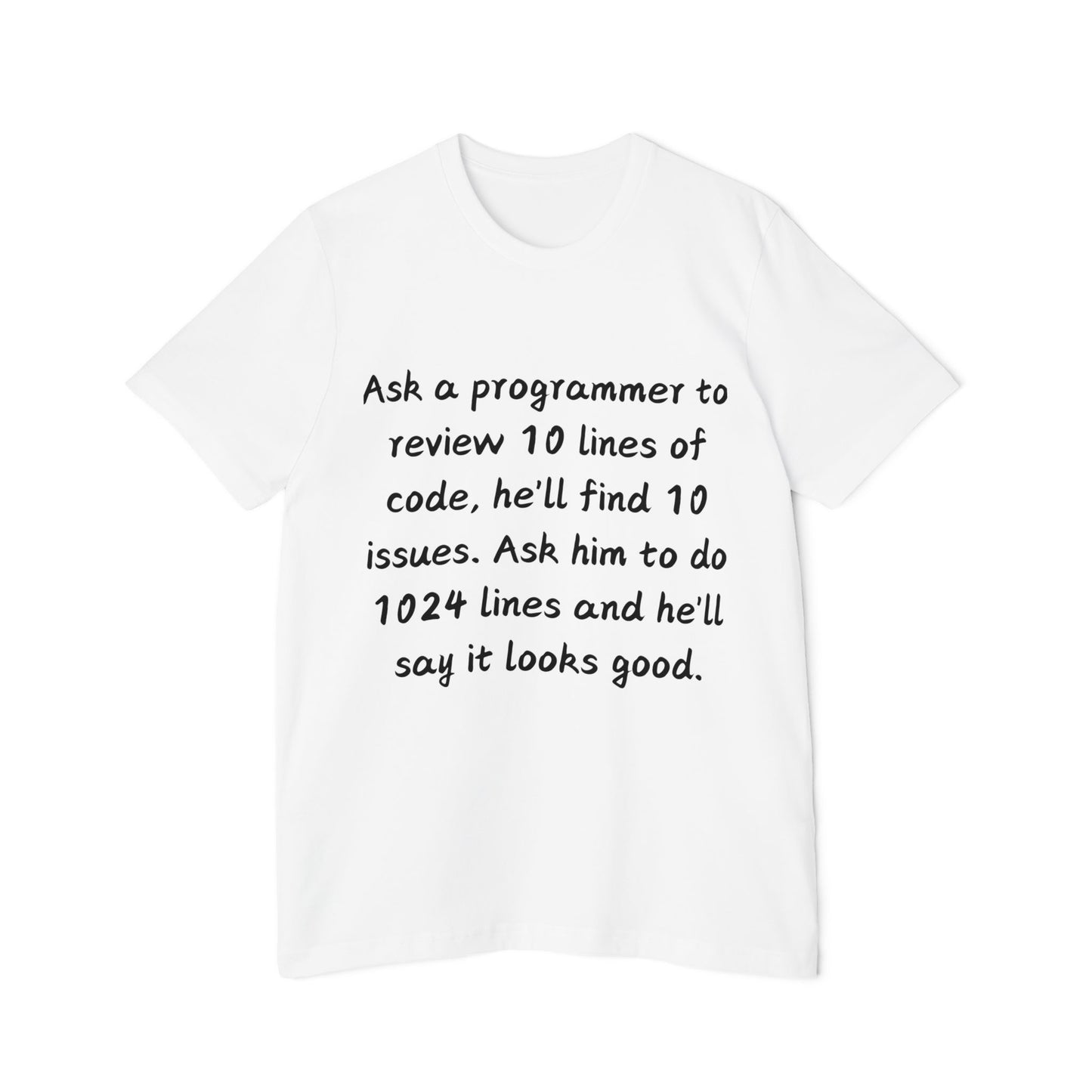 Code Review Irony Programmer Humor T Shirt | Developer Meme Tees | Usha Creations