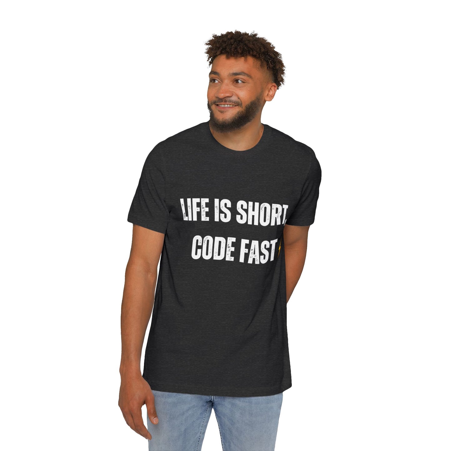 Life is Short, Code Fast T-Shirt - Motivational Programmer Tee