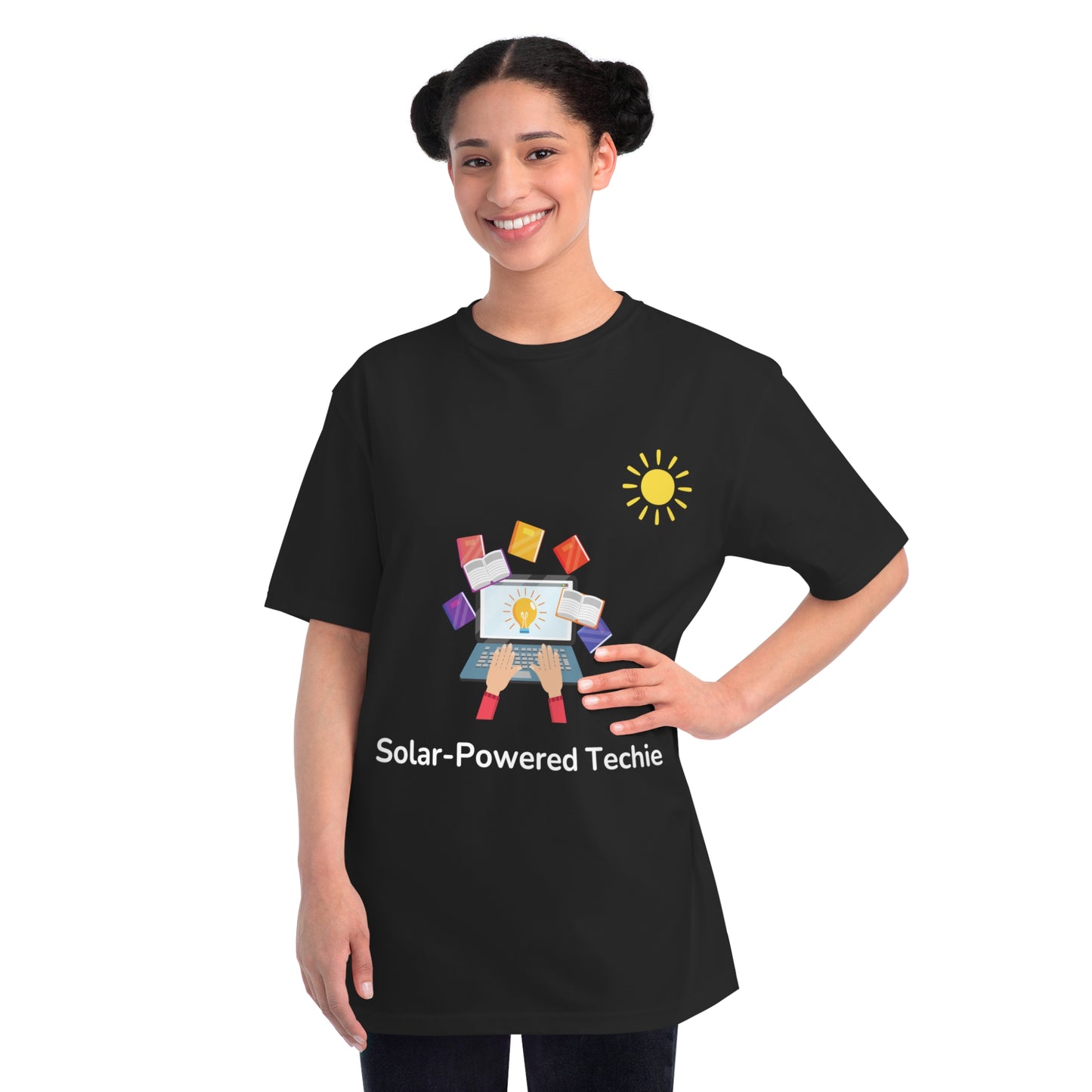 Solar-Powered Techie Tee | Eco-Friendly Coder Shirt | Usha Creations