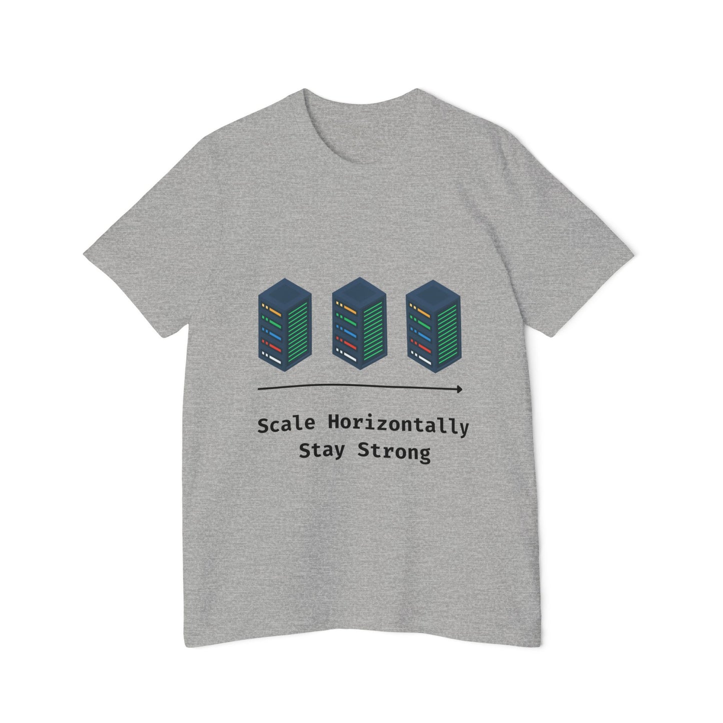 Scale Horizontally, Stay Strong | System Design T-Shirt | Interview Series Tee | Usha Creations