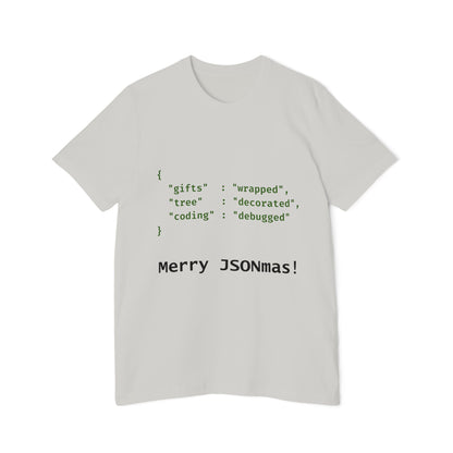 Merry JSONmas Developer T-Shirt | Funny JSON Christmas Gift 2024 | JavaScript Holiday Present | Usha Creations