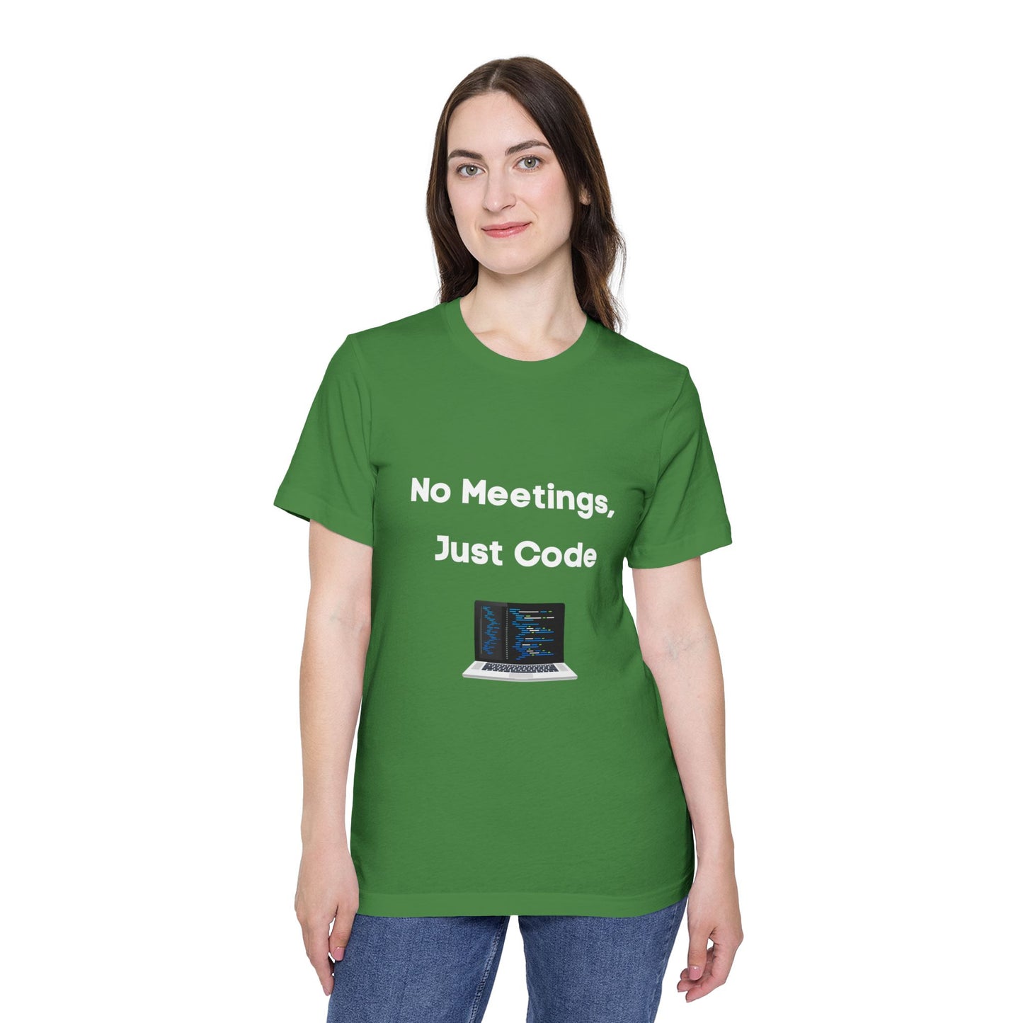 No Meetings, Just Code | Funny Developer T-Shirt | Usha Creations