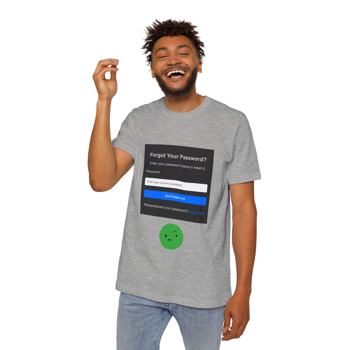 Forgot Password UI Fail Tech Humor T Shirt | Code Meme Tees | Usha Creations