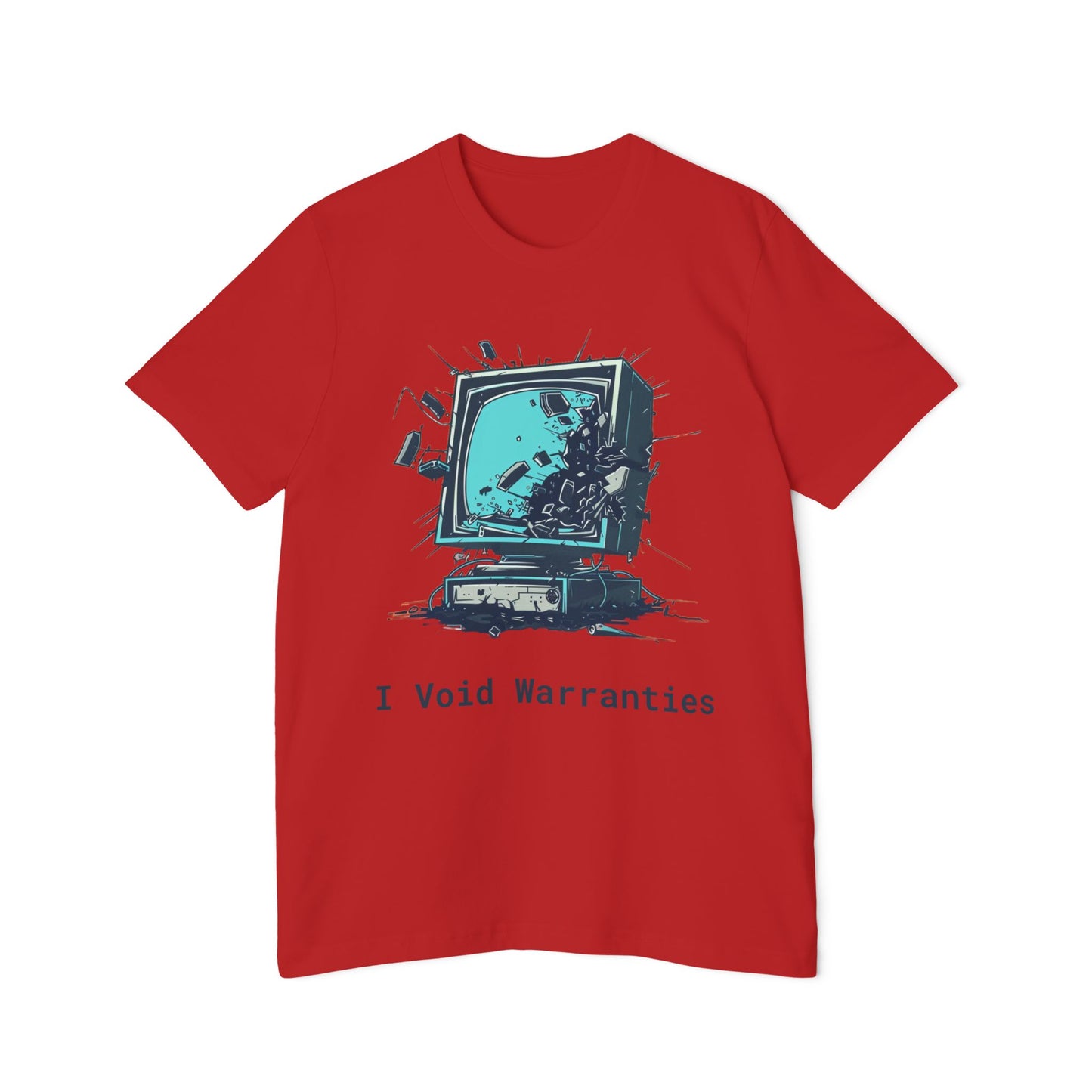 I Void Warranties Tech-Themed T-Shirt