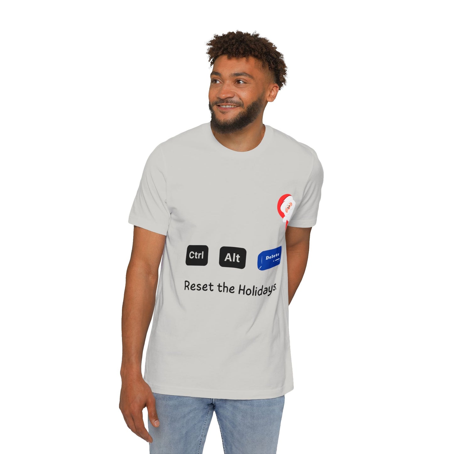 Ctrl Alt Delete Christmas T-Shirt | Funny IT Support Holiday Gift 2024 | Tech Support Secret Santa Present  | Usha Creations