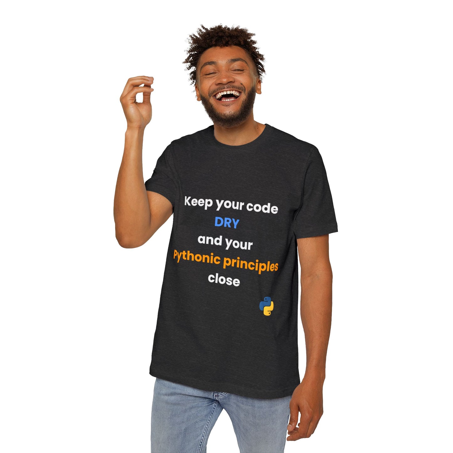 Keep Your Code DRY and Your Pythonic Principles Close | Funny Python Developer T-Shirt | Usha Creations