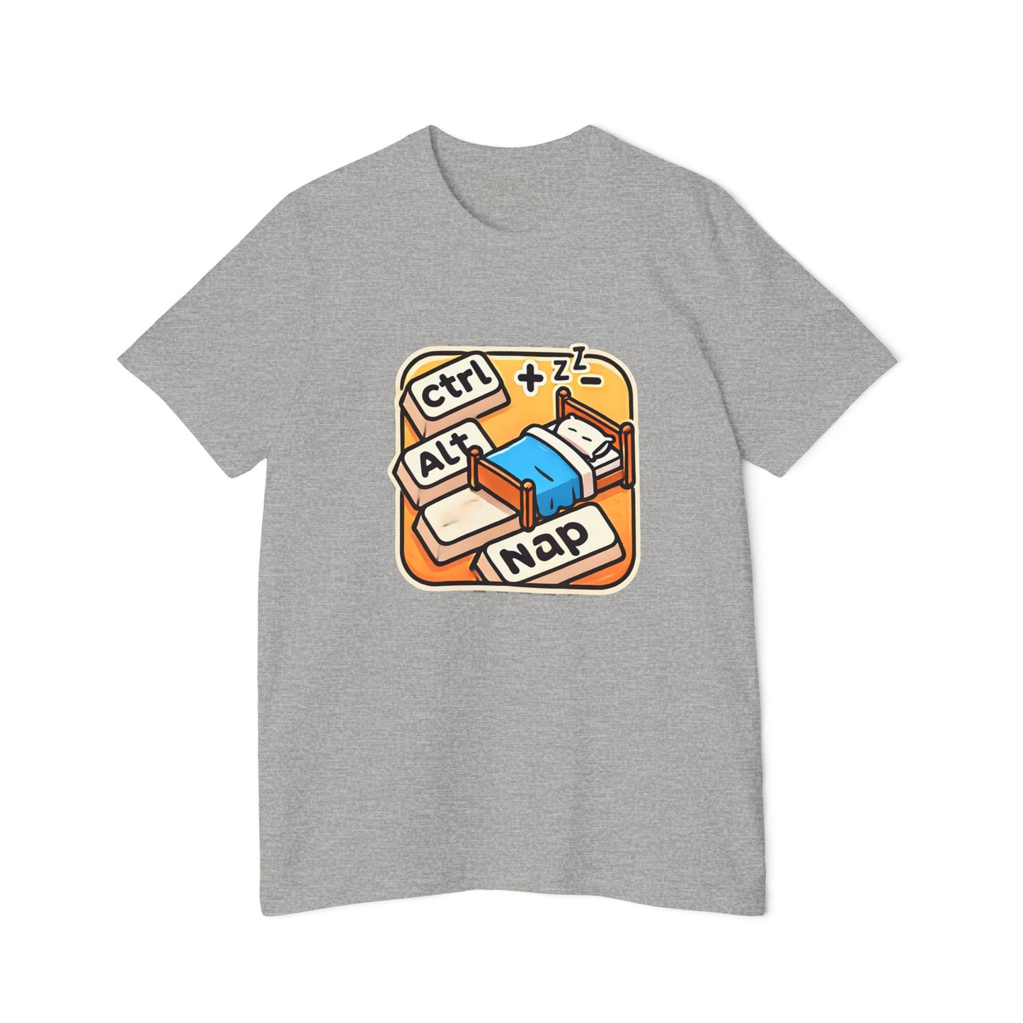 Ctrl+Alt+Nap Tech-Themed T-Shirt