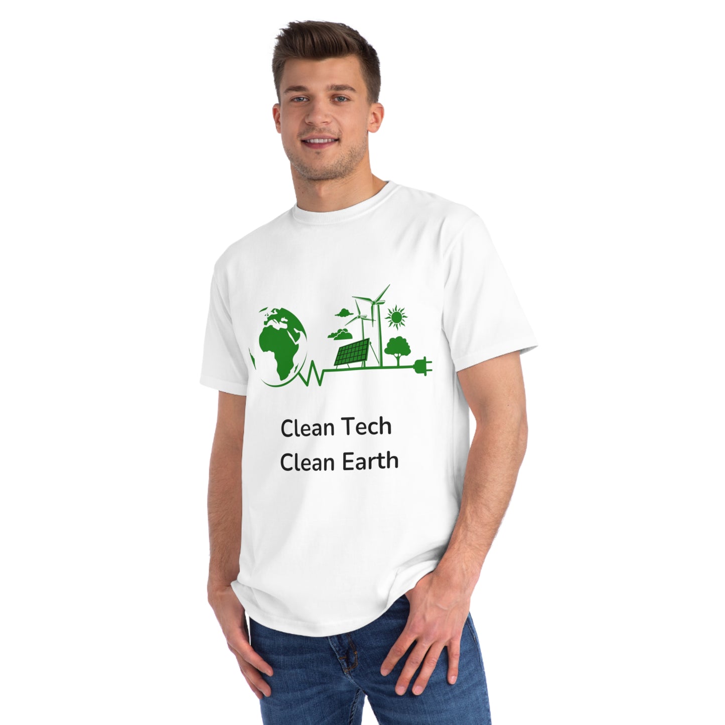 Clean Tech Clean Earth Tee | Renewable Energy Coder Shirt | Usha Creations