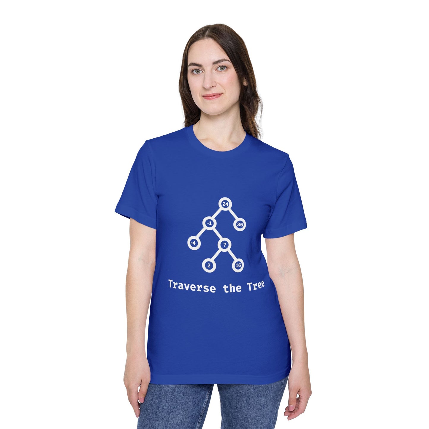 Traverse the Tree | Binary Search Tree Traversal | Interview Series T-Shirt | Data Structures Tee | Usha Creations