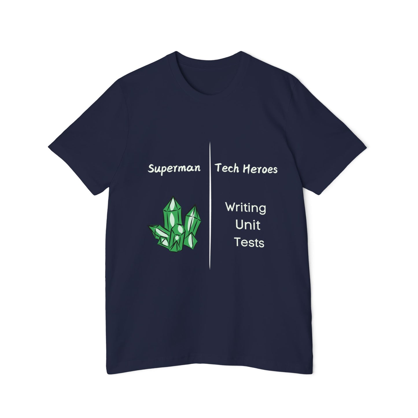 Superman vs Tech Heroes Unit Testing Humor T Shirt | Coding Meme Tees | Usha Creations