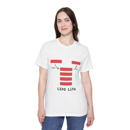 LIFO Life | Stack Data Structure T-Shirt | DSA Apparel | Interview Series | Usha Creations