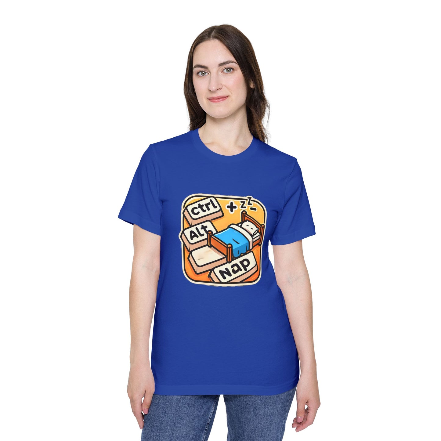 Ctrl+Alt+Nap Tech-Themed T-Shirt