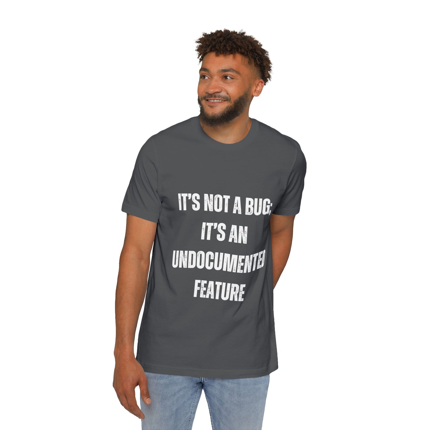 It’s Not a Bug; It’s an Undocumented Feature | Funny Developer T-Shirt | Programmer Humor Tee | Usha Creations