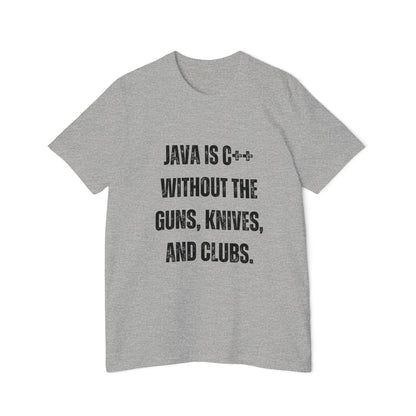 Java Is C++ Without the Guns, Knives, and Clubs | Funny Developer T-Shirt | Programming Humor Tee | Usha Creations