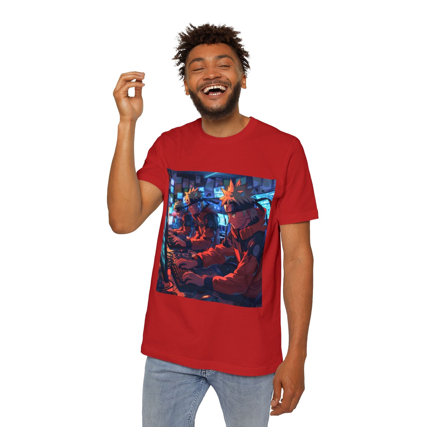 Naruto Hacking with Shadow Clones Tee – Cyber Ninja Edition