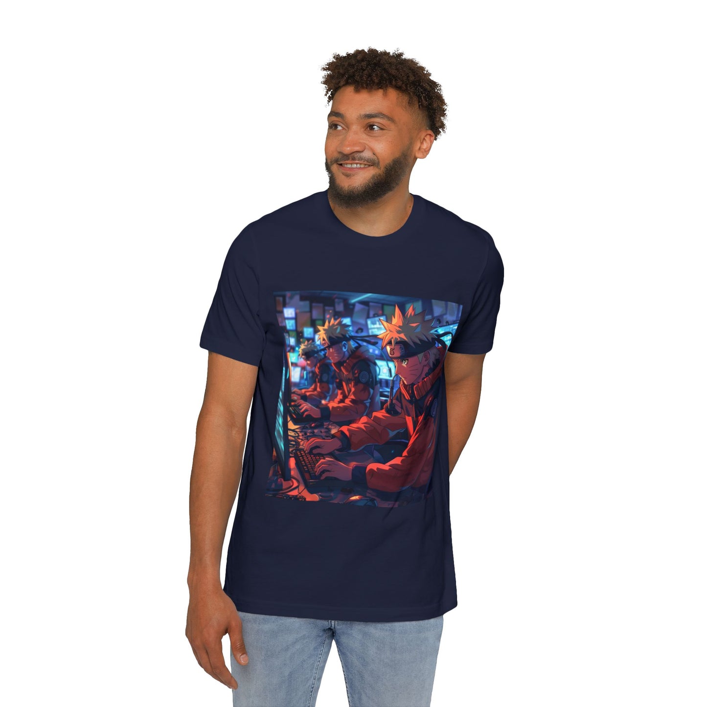 Naruto Hacking with Shadow Clones Tee – Cyber Ninja Edition