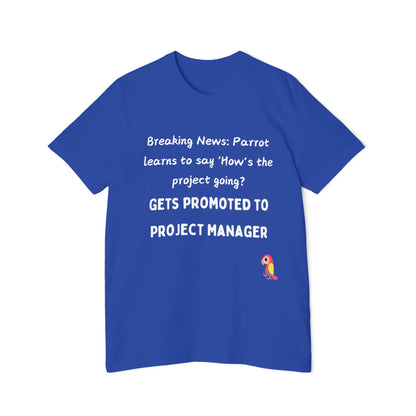 PM Parrot T-Shirt | Project Manager Pattern 2024 | Programming Status Humor | Usha Creations