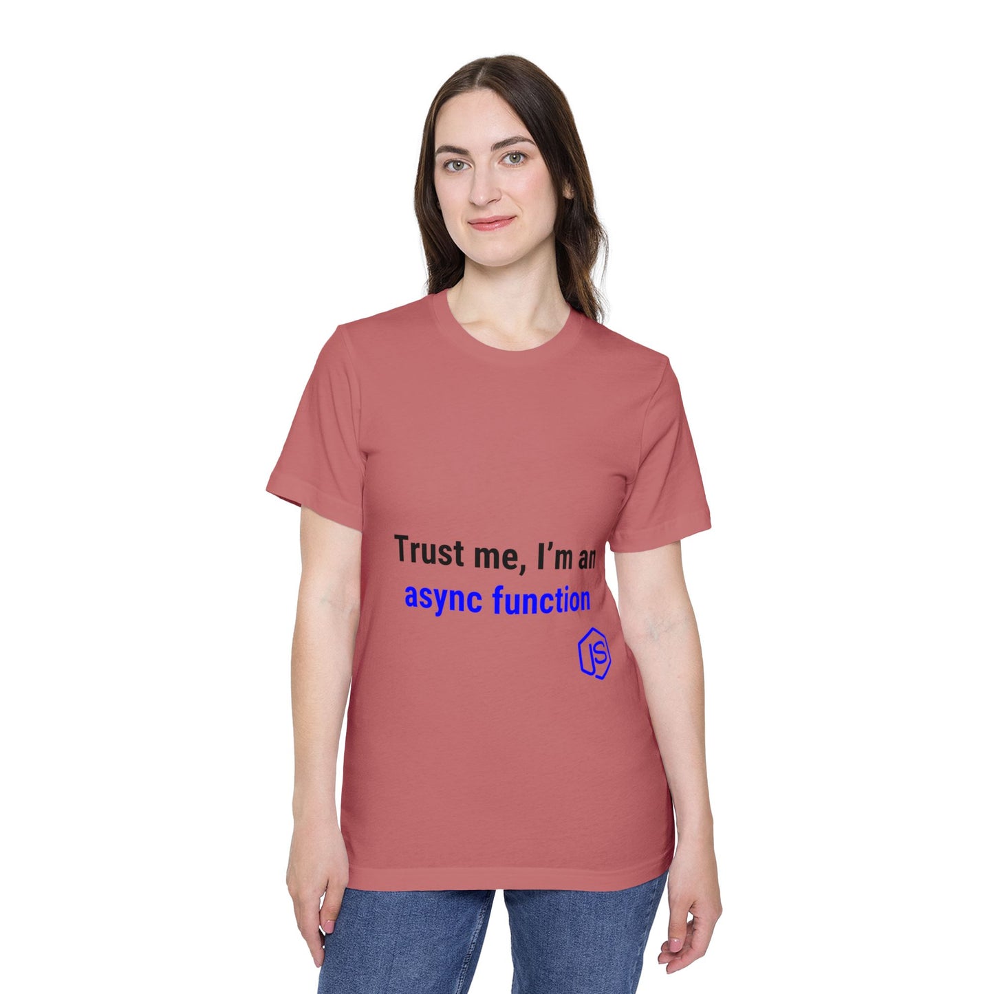 Trust Me, I’m an Async Function | JavaScript T-Shirt for Developers | Usha Creations