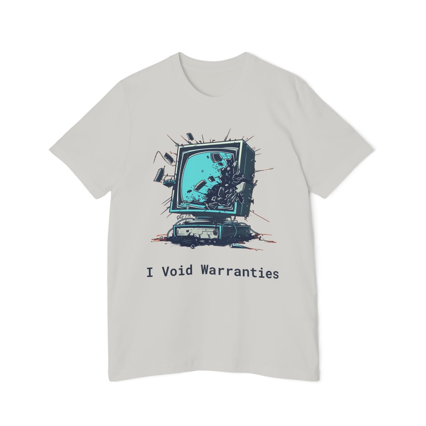 I Void Warranties Tech-Themed T-Shirt