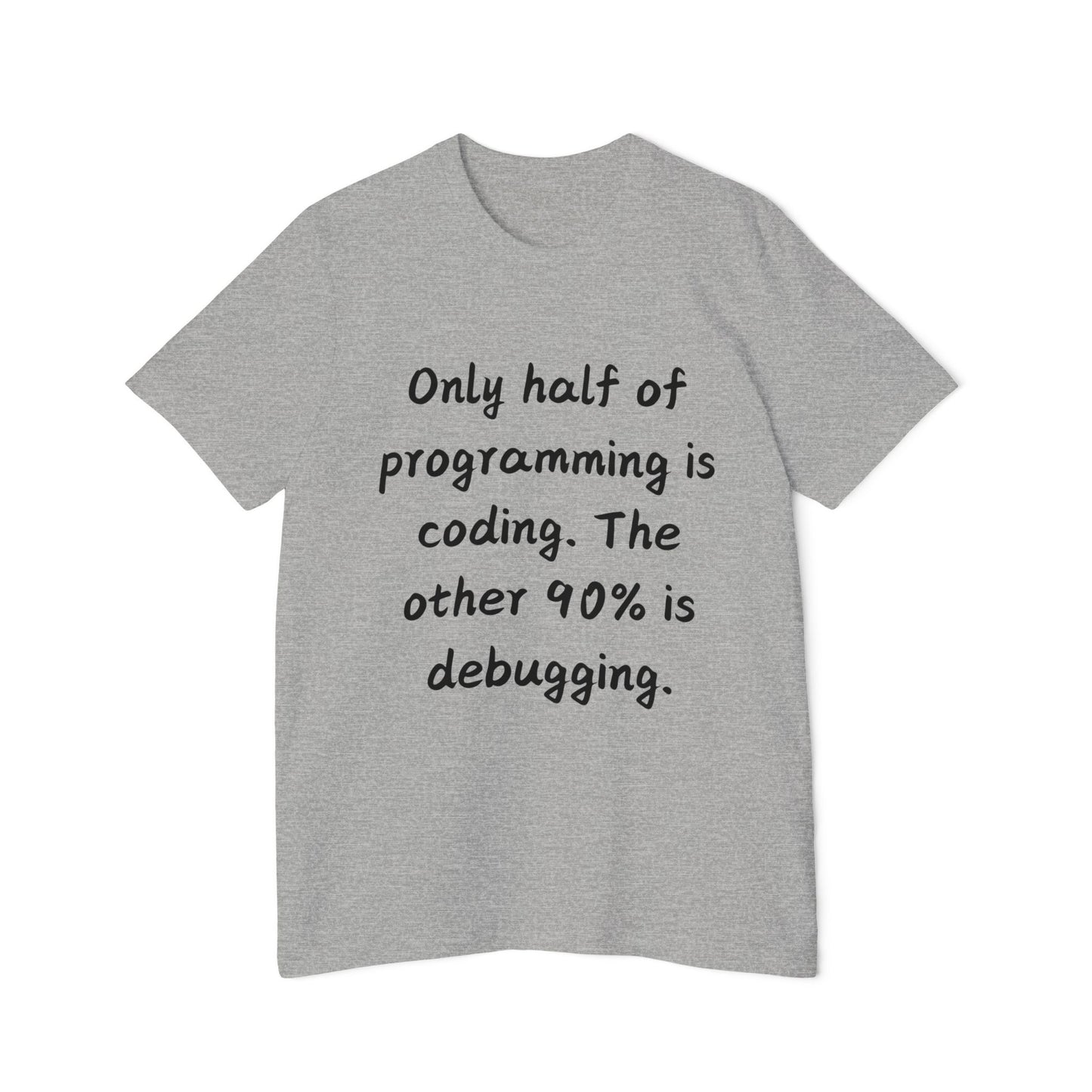 Coding vs Debugging Ratio Programmer Humor T Shirt | Developer Life Meme Tees | Usha Creations