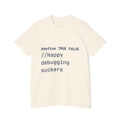 Evil Debugging T-Shirt | C++ Preprocessor Humor | Programmer Chaos | Usha Creations