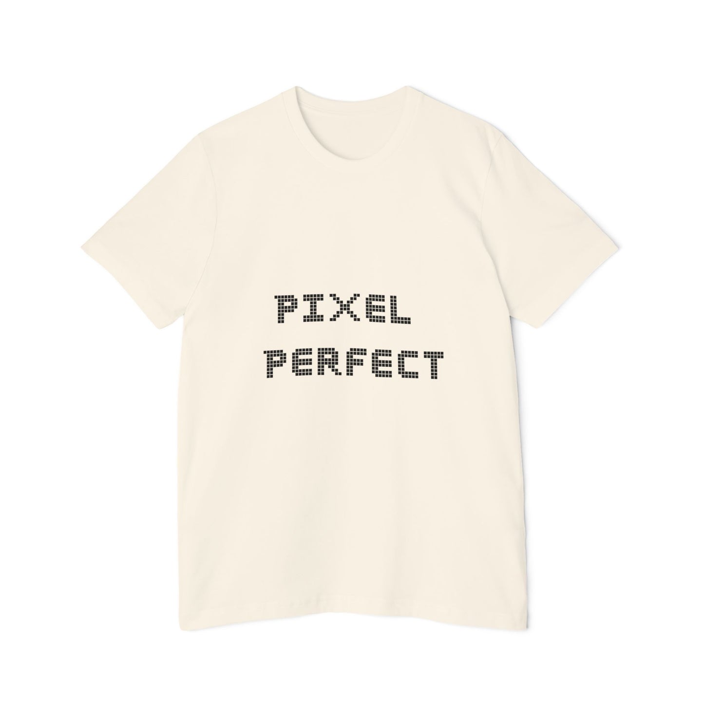 Pixel Perfect | Pixelated Font T-Shirt | Frontend Developer Apparel | Usha Creations