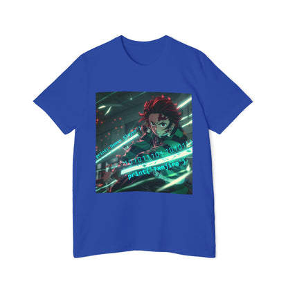 Tanjiro’s Cyber Sword Tee – Digital Demon Slayer Edition