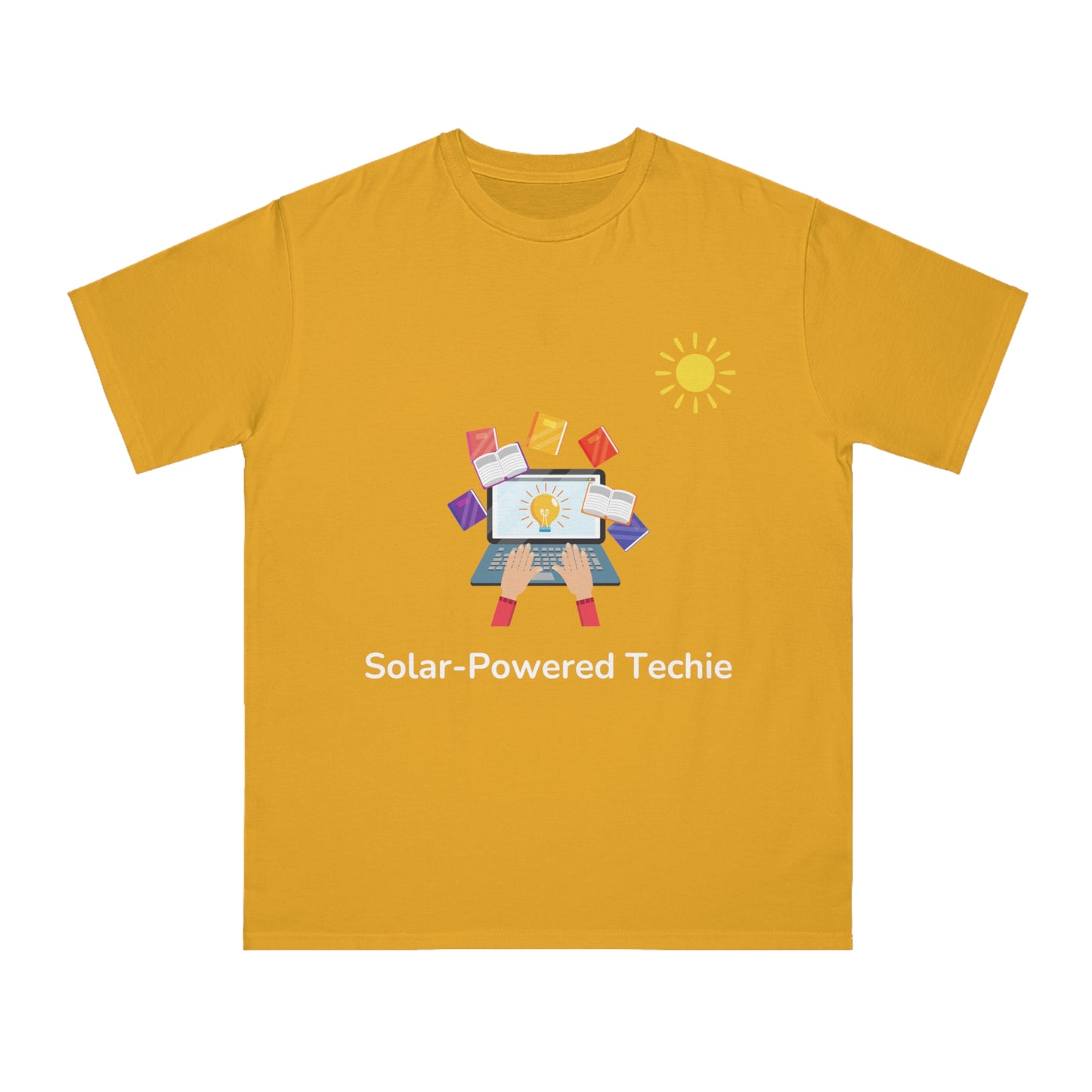 Solar-Powered Techie Tee | Eco-Friendly Coder Shirt | Usha Creations